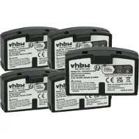 VHBW 5x Akku kompatibel mit Williams Sound RX237, WIR 239, RX239, RX238, WIR 238, WIR 237 Wireless Headset Kopfhörer (60 mAh, 2,4 V, NiMH)