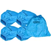 VHBW 5x Textilfilter kompatibel mit Kärcher NT 221, NT221, NT27/1, NT 22/1 Ap Te L Staubsauger, Nass-/Trockensauger - Stoffbeutel, Abwaschbar Blau