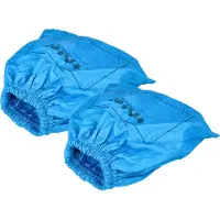 VHBW 2x Textilfilter kompatibel mit Nilfisk Aero 26-21 PC, 26-01 PC X, 26-2L PC Staubsauger, Nass-/Trockensauger - Stoffbeutel, Abwaschbar Blau