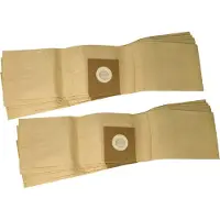 VHBW 10x Staubbeutel kompatibel mit Fimap 68W1004, FA, Nano Staubsauger - 25cm x 15,5cm braun
