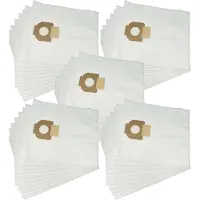 VHBW 50x Staubbeutel kompatibel mit Nilfisk Alto Attix 350-01, Centix 60, Attix 360-11, Attix 360-21 Staubsauger - 49,2cm x 37,5cm Weiß