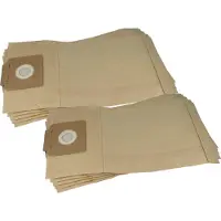 VHBW 10x Staubbeutel kompatibel mit Kärcher T 10/1, T 12/1 eco!effciency, T 12/1, T10/1 Professional, T 12/1 Adv Staubsauger - 23cm x 22,5cm braun