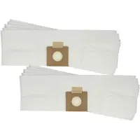 VHBW 10x Staubbeutel Ersatz für Sprintus 115113 für Staubsauger - 23cm x 18cm Weiß