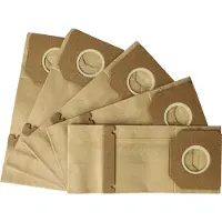 VHBW 5x Turbofilter Ersatz für Metabo 6.31286.00, 631286000, 4007430425577 für Schwingschleifer, Exzenterschleifer - Papier-Staubbeutel Set braun