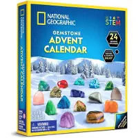 Merkloos Edelstein Adventskalender, für Kinder, 24 Stück, mit Ausgrabungsset