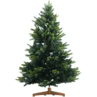 Zelsius Künstlicher Weihnachtsbaum 180 cm, Tannenbaum künstlich mit Holzständer, Naturgetreu