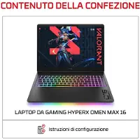 HP E4EW6EA Laptop, AMD Ryzen AI 9, 40,6 cm (16"), 2,5K, 32 GB DDR5-SDRAM, NVIDIA GeForce RTX 5070 Ti, Wi-Fi 7 (802.11be), Windows 11 Home, Nero