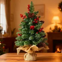 Sonstiges Künstlicher Mini Weihnachtsbaum 45cm Fertig Geschmückt