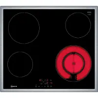 NEFF T16SBF1L0, Schwarz, Integriert, 60 cm, Keramik, Glaskeramik, 4 Zone(n)