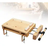 Selius Tragbarer Werkbank: Hobelbank – 53 x 28 x 7 cm – Bucheholz – Tragfähigkeit: 110 kg
