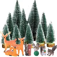 Sonstiges Weihnachtsdekoration Mini Figuren & Tannenbäume 17-teilig