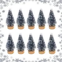 Sonstiges Künstlicher Mini Weihnachtsbaum 6,5 cm Tischdeko 10er Set