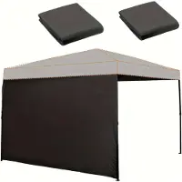 Merkloos Partyzeltsitenwände 3x2 m, wasserdicht Oxford 210D, schwarz, für Garten