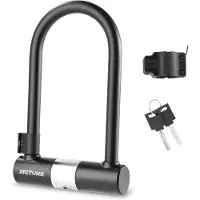 Merkloos Fahrradschloss U-Lock 18 mm, schwarz, Diebstahlsicherung, für Fahrrad