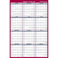 Famanu Großes wiederverwendbares Jahreskalender 2023 - Vertikal und Horizontal, umkehrbar