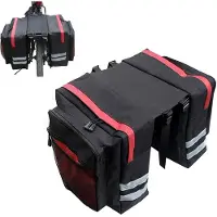 Merkloos Fahrradtasche hinten, wasserdicht, rot, für Gepäckträger, für Fahrradtour