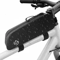 Merkloos Fahrradtasche Oberrohr 1,3 l wasserdicht, hitzeversiegelt, mit Reißverschluss, für E-Bike Mountainbike