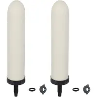 Merkloos Wasserfiltersystem 25.4 cm, 2 Keramikfilter, Aktivkohle, für Küche