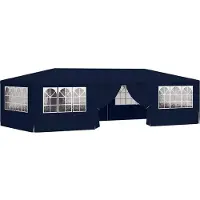 Bestway Pavillon Gartenpavillon Partyzelt Festzelt Eventzelt wasserdicht mit Seitenteilen für Garten Terrasse Camping und Feiern im Freien Blau 2 5 x 2 5 m