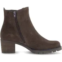 Gabor Damen Stiefeletten aus Rauleder mit Blockabsatz, zeitloses Design und hohem Tragekomfort