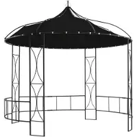 Markenlos Rundes Gartenpavillon Mit Dekorativen Details - Für Sommer und Feierlichkeiten