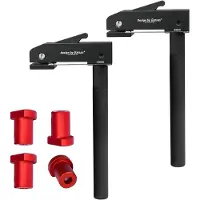 Merkloos Werkbankklemmen 20 mm 2er-Set, 4 Aluminium-Einlegeböden, verstellbar, für Holz