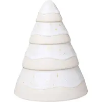 Famanu Dekorative Weihnachtsbaum aus Glas - Schneeflocken