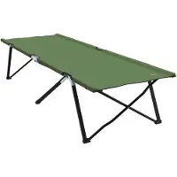 Famanu Campingbett Faltbar - Wasserabweisend, Tragbar, Gelb - 206 x 76 cm