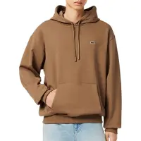 Lacoste Herren Hoodie - Fleece Hoodie, Kapuze, Regular Fit Hellbraun / 2XL