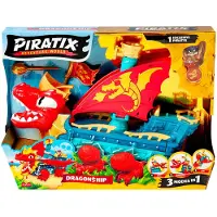 Magic Box Piratix S Dragon Ship Figur Mehrfarbig Kinder Mehrfarbig One Size