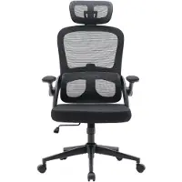 Sihoo Profi Bürostuhl MC102C-M101 Ergonomischer Schreibtischstuhl mit Armlehnen (höhenverstellbar) Netzstoff Schwarz Drehstuhl für Büro, Zuhause