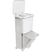 Wellhome Treteimer Für Mülltrennung 38l