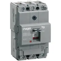 Hager HNA125H Leistungschalter h3 x160 TM ADJ 3P3D 125A 40kA CTC
