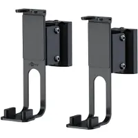 Goobay Lautsprecher-Wandhalterung One Sound Flex, schwarz - 2 Stück, kompatibel mit dem Sonos One und Sonos One SL, sichere und voll flexible Lautsprecherhalterung