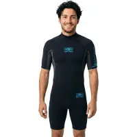 Ocean & Earth Surf School Springy 2 Mm Kurzarm-shorty Mit Rückenreißverschluss