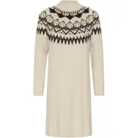 Cream Midikleid "Damen Kleid CRCherrie", Damen, Gr. L, N-Gr, blau (oatmeal melange), Obermaterial: 45% Polyacryl PAN. 31% Polyester PES. 20% Schurwolle WV. 4% Elasthan EL., Kleider Midikleid
