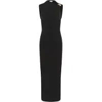 Saint tropez Jerseykleid SAINT TROPEZ "Damen Jerseykleid TafiaSZ", Damen, Gr. L, N-Gr, schwarz, Obermaterial: 60% Polyester Pol. recyc.. 35% Polyester PES. 5% Elasthan EL., Kleider Jerseykleid