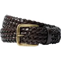 Hackett London für Herren. HM4100081 Brauner geflochtener Ledergürtel (L), Lässig, Klassisch