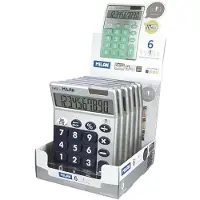 Milan Silver 10-digit 6-pack Taschenrechner