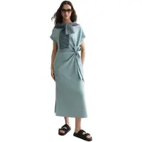 Scotch & Soda Ufu01582t Kurzarm Midi-kleid