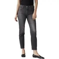 Levi's Damen Jeanshose 501 Crop High Rise, Straight Fit, Schwarz (Long Live The