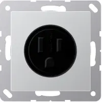JUNG Steckdose 1f alu glz A UP IP20 ZP NEMA A521-15AL