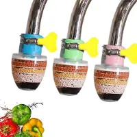 Merkloos Aktivkohle Wasserfilter Wasserhahn, 3 Stück, 6-Lagen Filtration, Küchen Wasser Kalkfilter, PVA Vlies