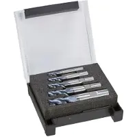 Format Fräser-Set VHM Z4 TiAlN 4-teilig Schaft HB ø6/8/10/12mm
