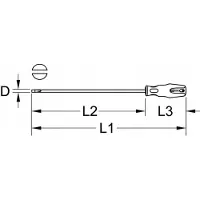 Ks Tools ERGOTORQUEplus Schraubendreher lang
