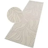 TT Home Wohnzimmer Teppich Esszimmer Kurzflor Japandi Skandinavisch Boho Design Panglao Abstrakt Soft-Touch Hoch-Tief-Effekt Größe 80x150 cm