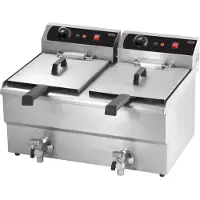 CombiSteel Elektro Tischfriteuse 2X8 L