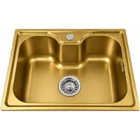 Faizee Home Edelstahlspüle 60 × 42 × 20 cm Küchenspüle 0,8 mm Edelstahl inkl. Siphon & Ablauf