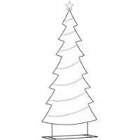 vidaXL Metall Weihnachtsbaum mit Ständer Schwarz 210 cm Stahl 42019191