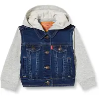 Levi's Jeansjacke KIDS "INDIGO JACKET", Jungen, Gr. 24M (92), blau (indigo dusk), Denim/Jeans, Obermaterial: 81% Baumwolle, 18% Polyester, 1% Elasthan, Jacken Jeansjacke, for Baby BOYS